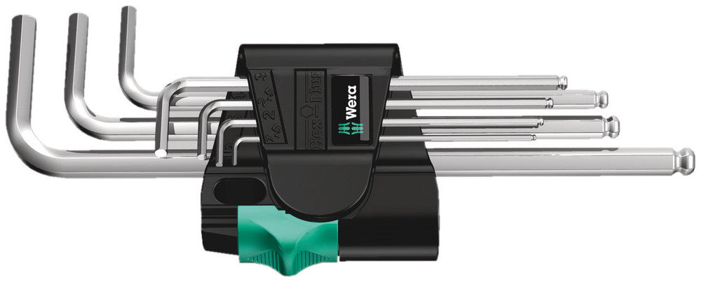 Wera 950/7 Hex-Plus 1 L-key set, metric, chrome-plated 05022181001