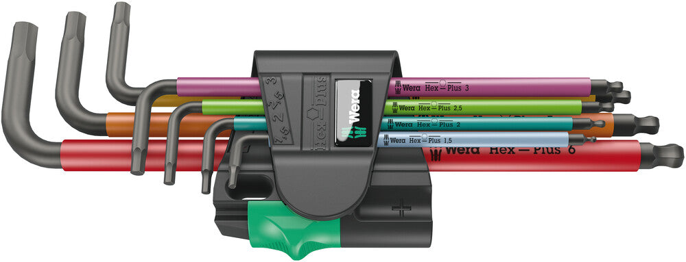 Wera 950/7 Hex-Plus Multicolour Magnet 1 L-key set, metric, BlackLaser 05022534001