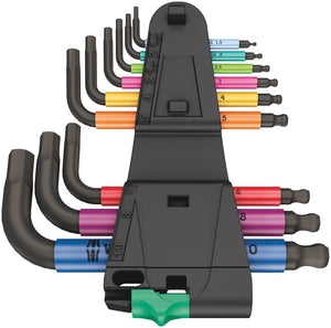 Wera 950/9 Hex-Plus Multicolour 2 L-key set, metric, BlackLaser 05133164001