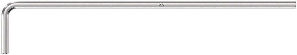 Wera 950 L-key, metric, chrome-plated 05021610001