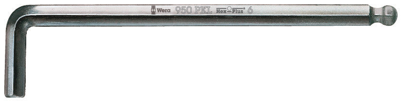 Wera 950 PKL L-key, metric, chrome-plated 05022052001