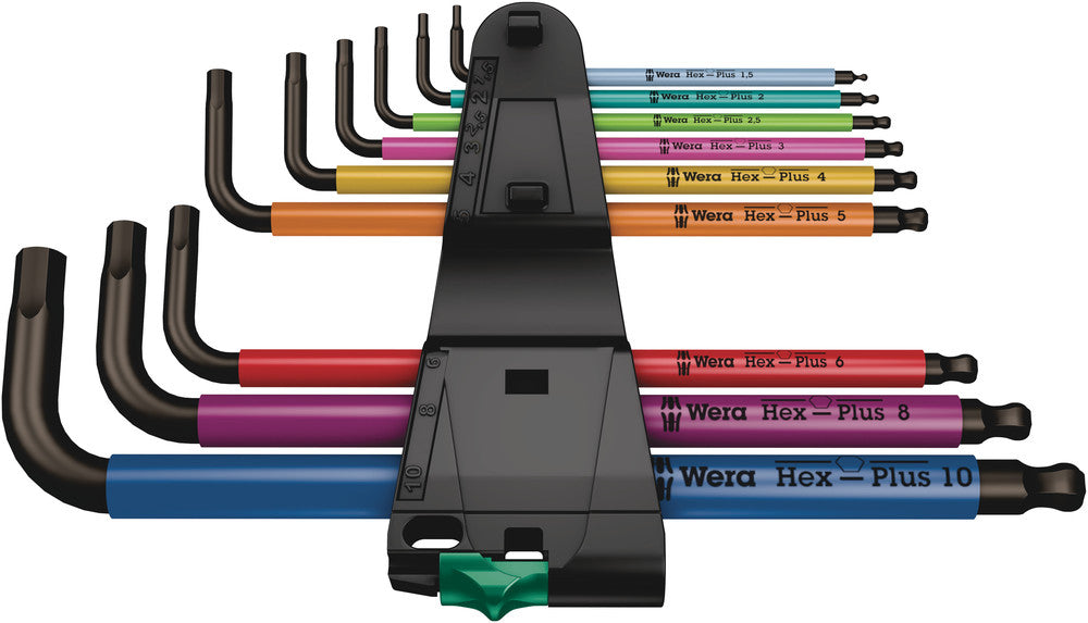 Wera 950/9 Hex-Plus Multicolour 1 L-key set, metric, BlackLaser 05022089001