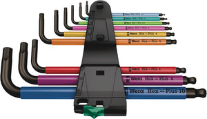 Wera 950/9 Hex-Plus Multicolour 1 L-key set, metric, BlackLaser 05022089001