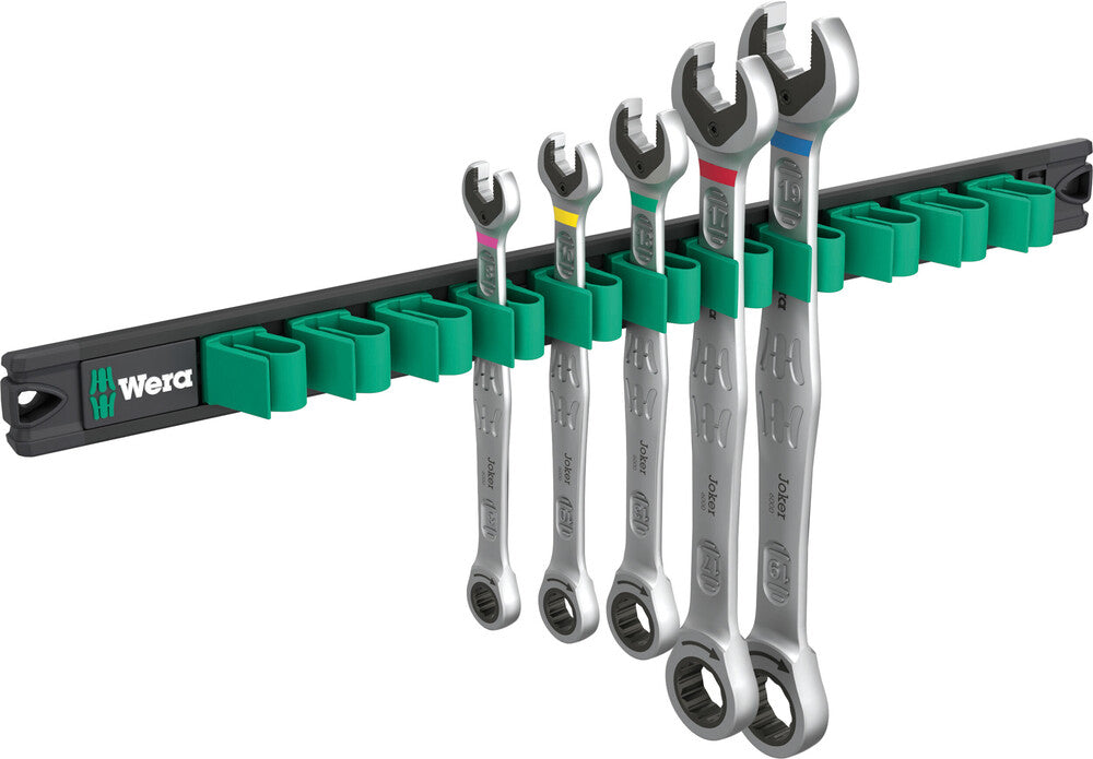 Wera 9631 Magnetic rail 6000 Joker 2 Ratcheting combination wrenches set 05020015001