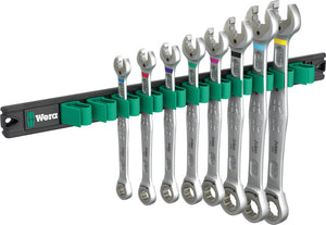 Wera 9632 Magnetic rail 6000 Joker Imperial 1 Ratcheting combination wrenches set, Imperial 05020016001