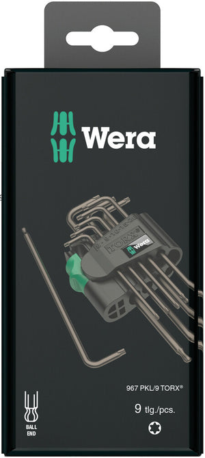 Wera 967/9 TX 1 SB TORX® L-key set, BlackLaser 05073598001