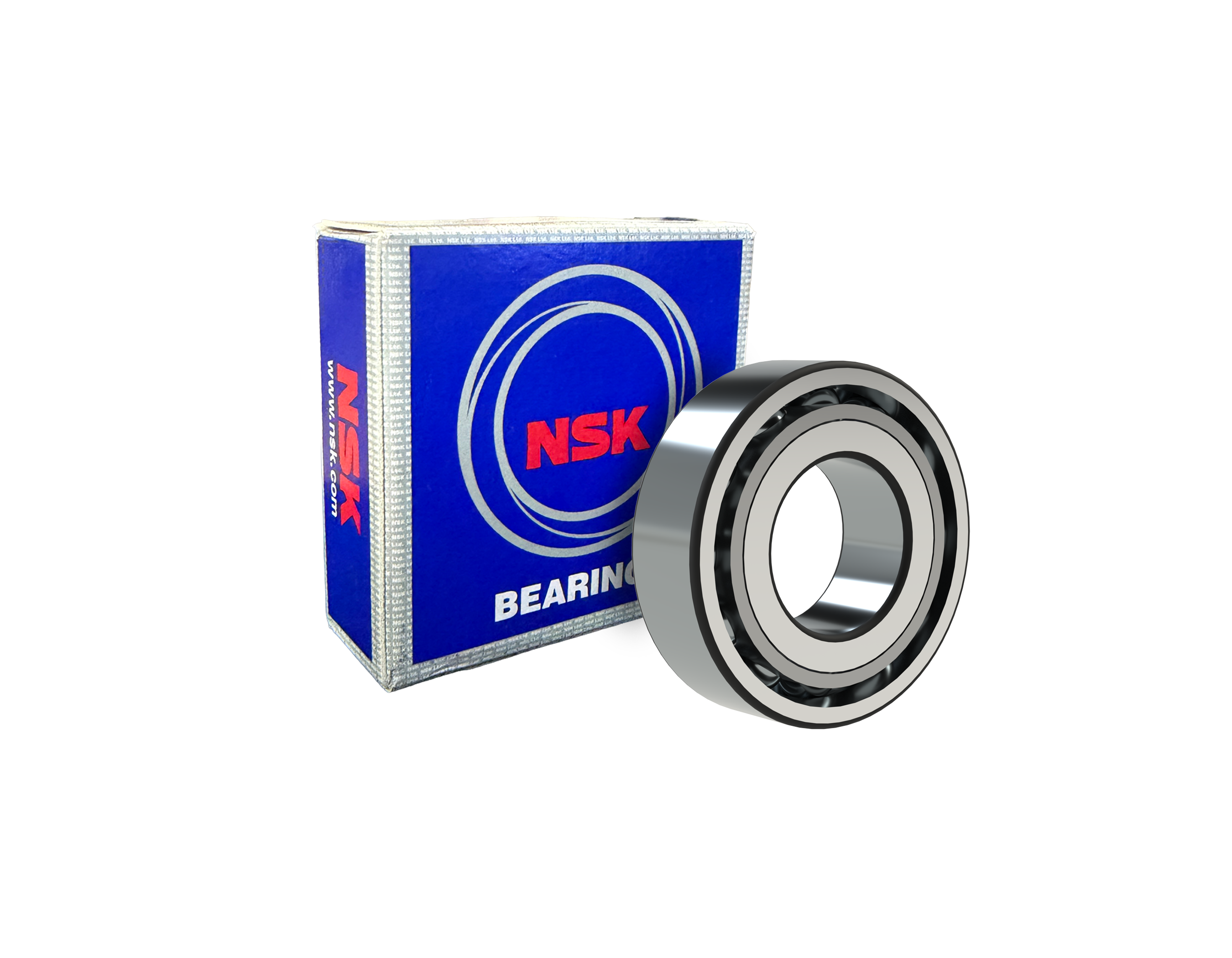 NSK 5206  TNGC3 Angular Contact Ball Bearing - 30 mm ID, 62 mm OD, 23.8 mm Width, C3