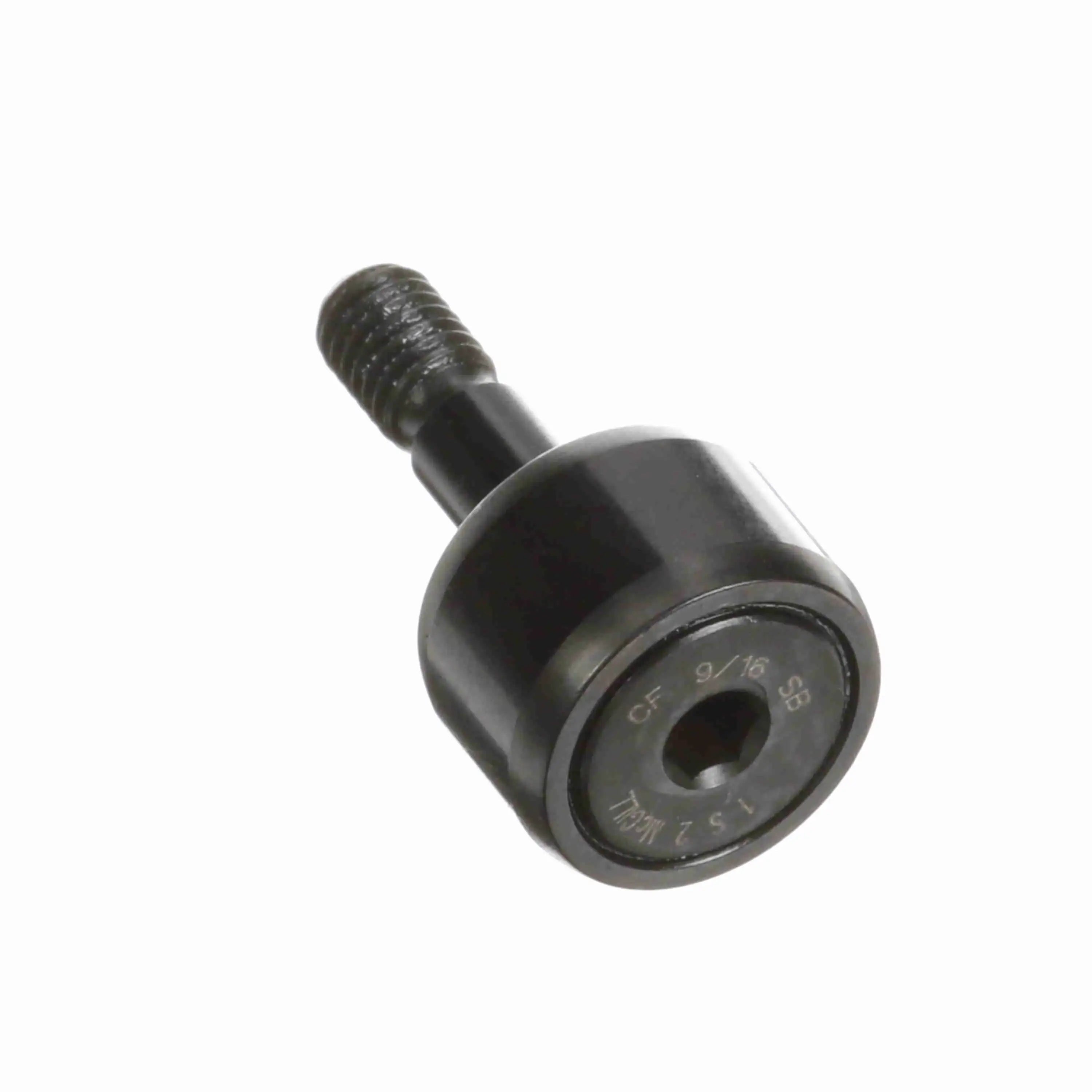 Steel cam follower roller bearing with stud, 9/16 SB size, industrial hardware part