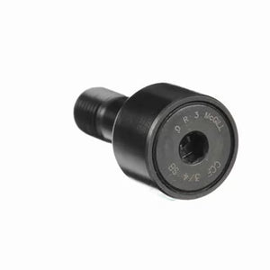 Black cam follower bearing with threaded stud, labeled 'McGill 3/4 SB', on white background.