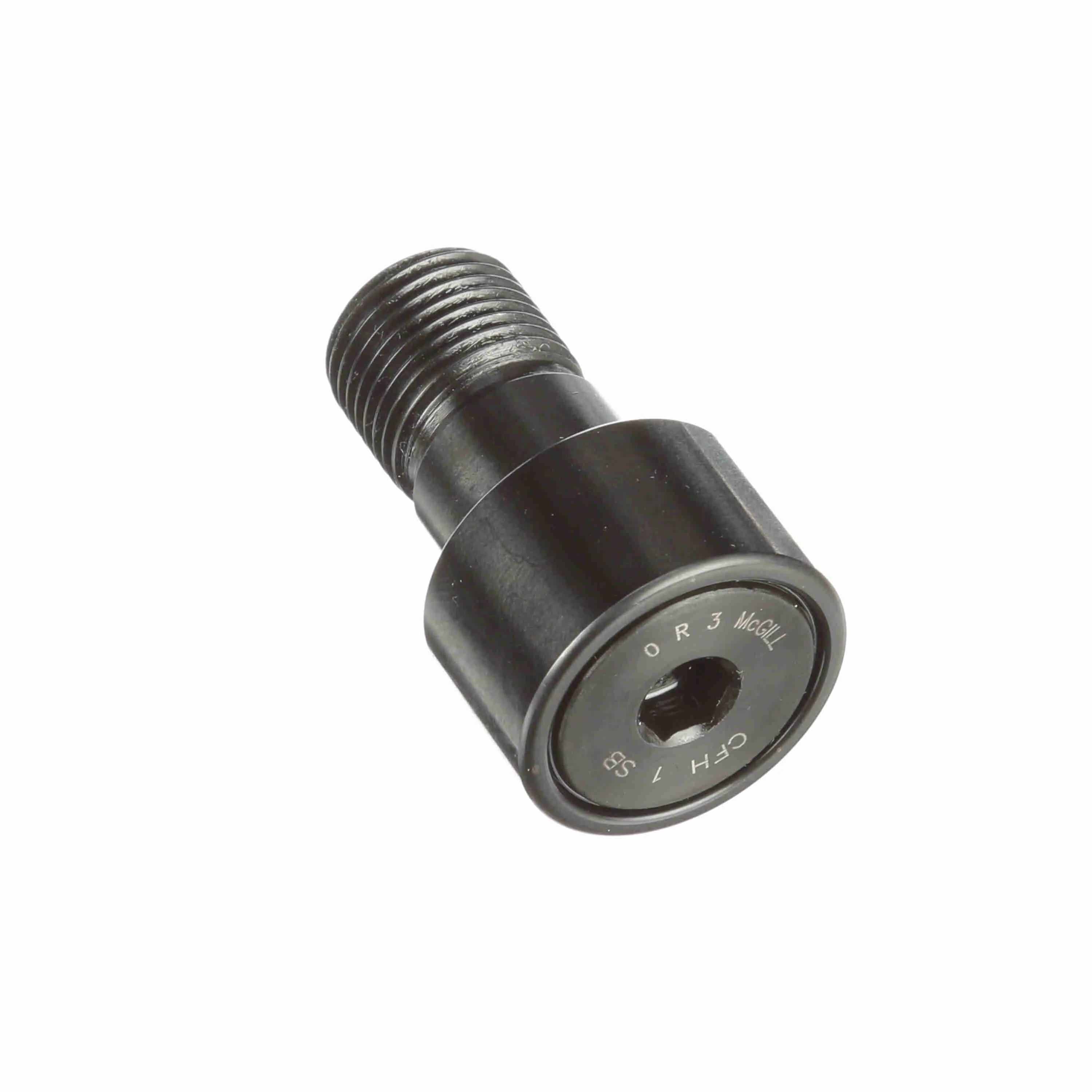 McGill CFH 1 SB Heavy Stud CAMROL® Cylindrical Inch Cam Follower - Stud Mount Roller - Hex Hole - Sealed