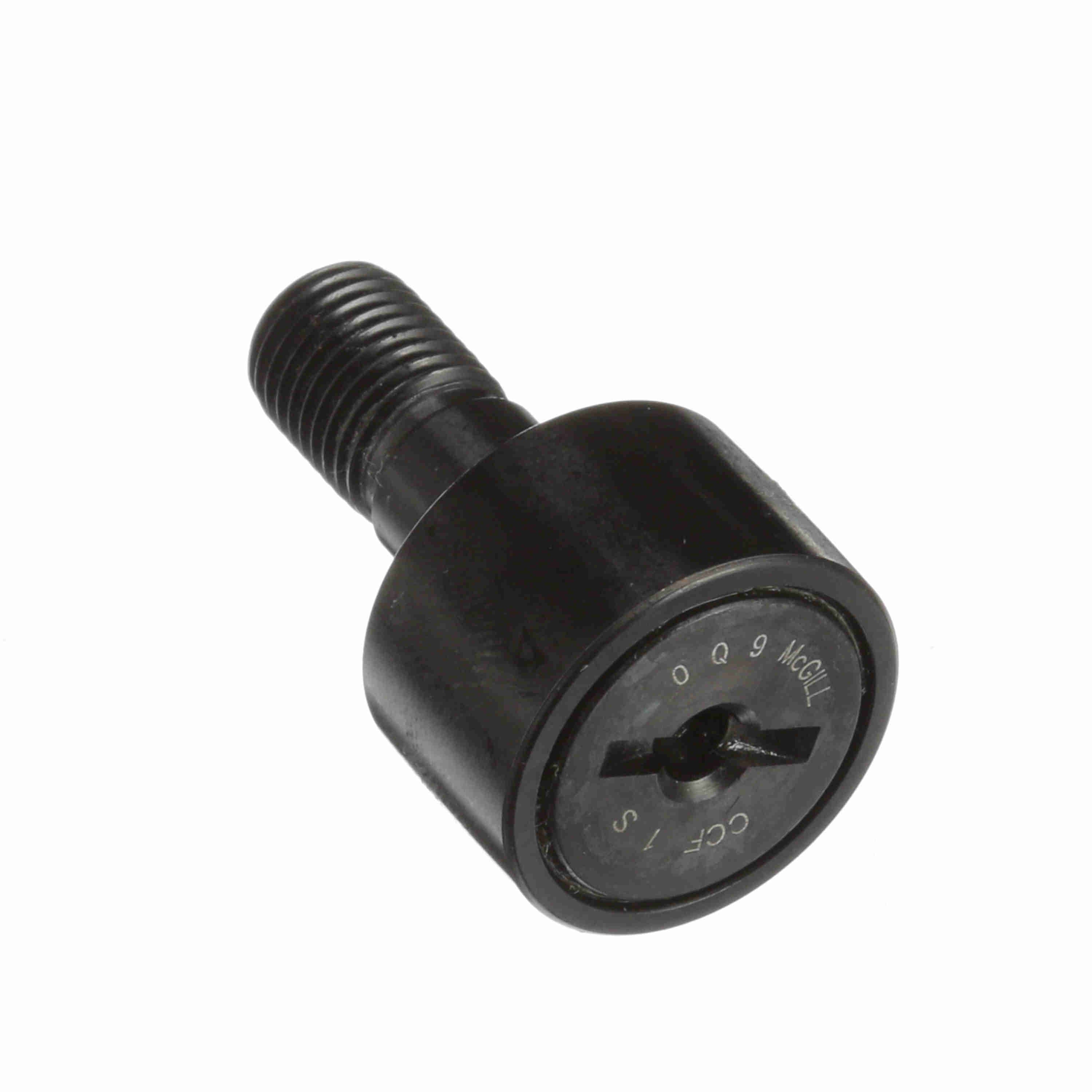 McGill CCF 1 S CAMROL® Crowned Inch Cam Follower - Stud Mount Roller - Screwdriver Slot - Sealed