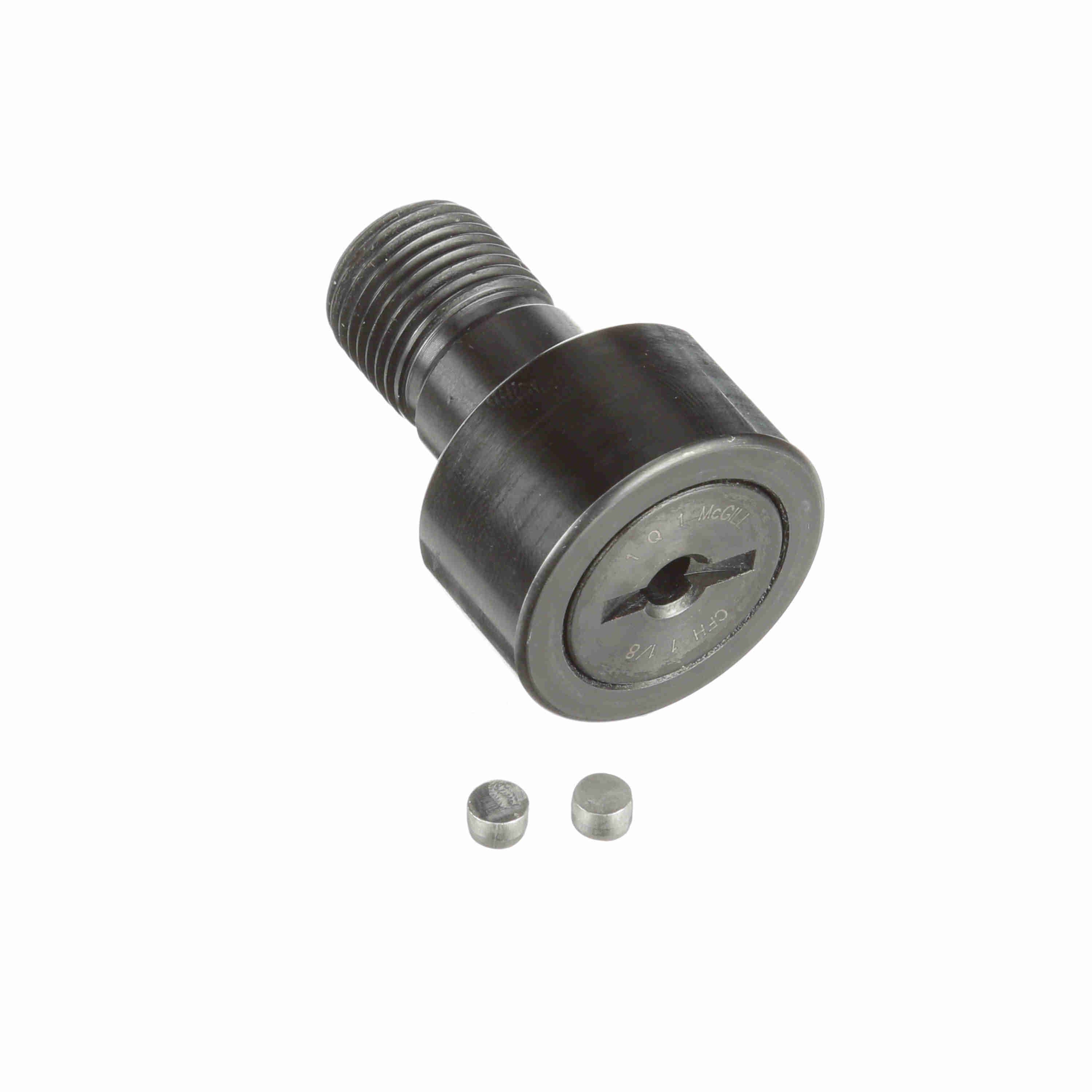 McGill CFH 1 1/8 Heavy Stud CAMROL® Cylindrical Inch Cam Follower - Stud Mount Roller - Screwdriver Slot