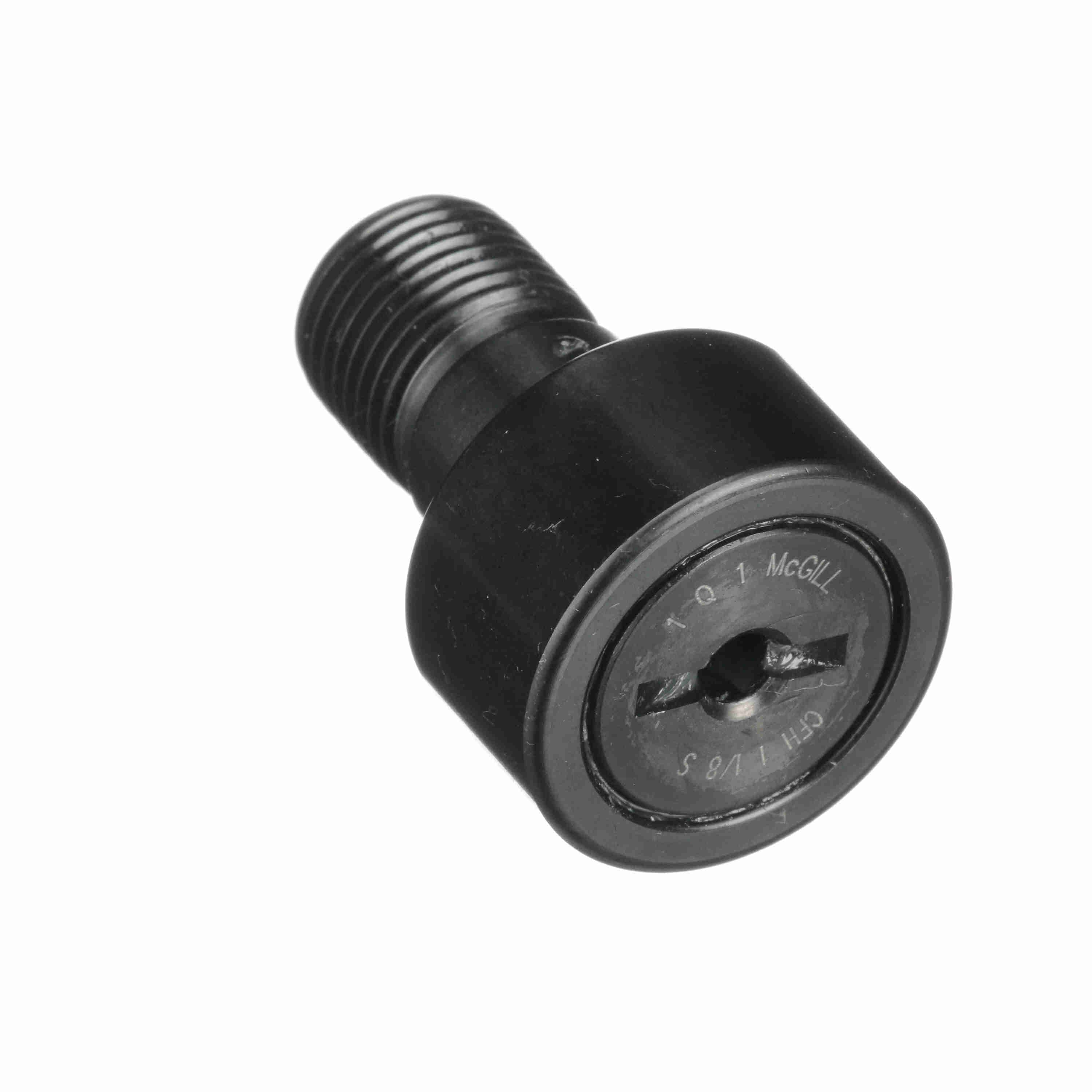 McGill CFH 1 1/8 S Heavy Stud CAMROL® Cylindrical Inch Cam Follower - Stud Mount Roller - Screwdriver Slot - Sealed