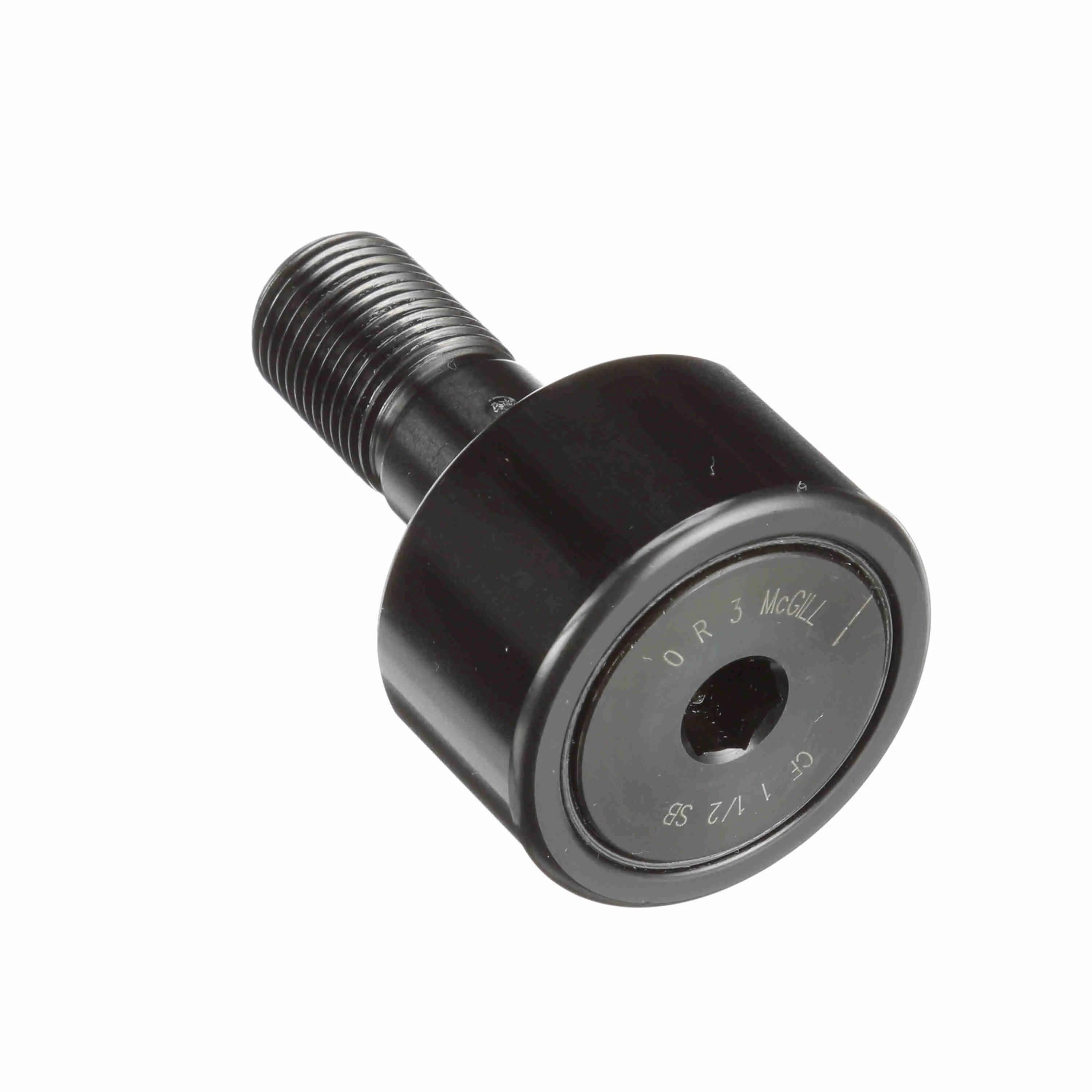 McGill CF 1-1/2 SB CAMROL Cylindrical Inch Cam Follower - Stud Mount Roller - Hex Hole - Sealed