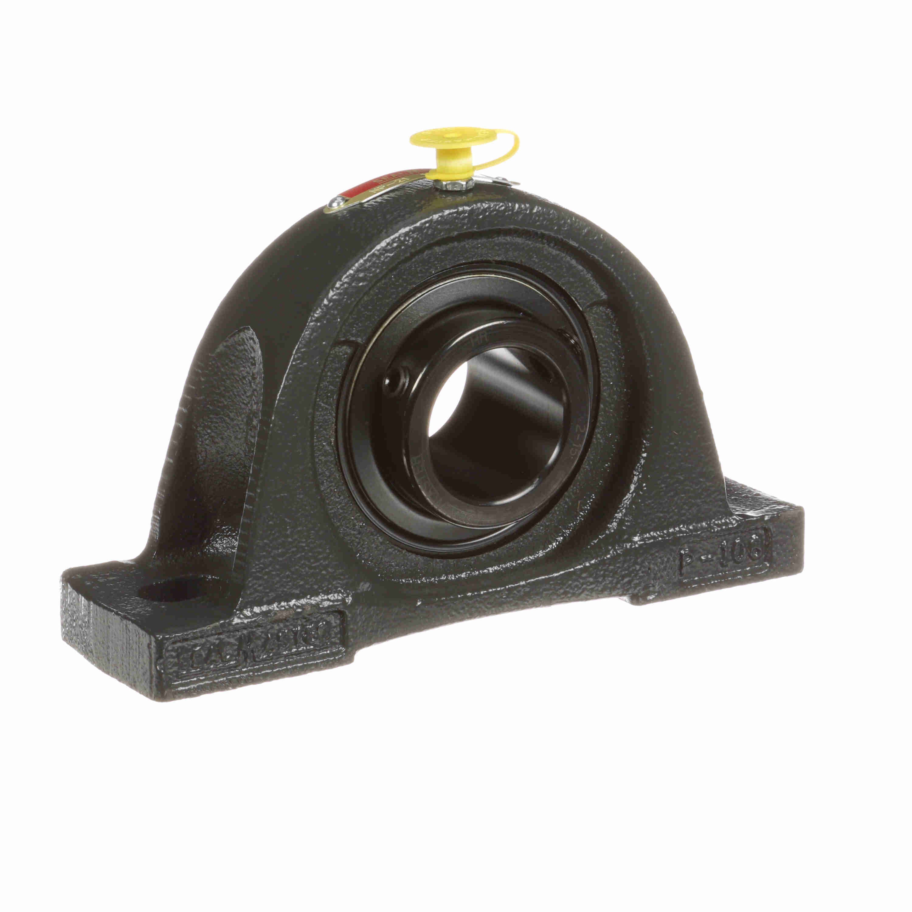 Sealmaster NP-21 Mounted Cast Iron Two Bolt Pillow Block Ball Bearing Steel, Black Oxided - Setscrew Lock