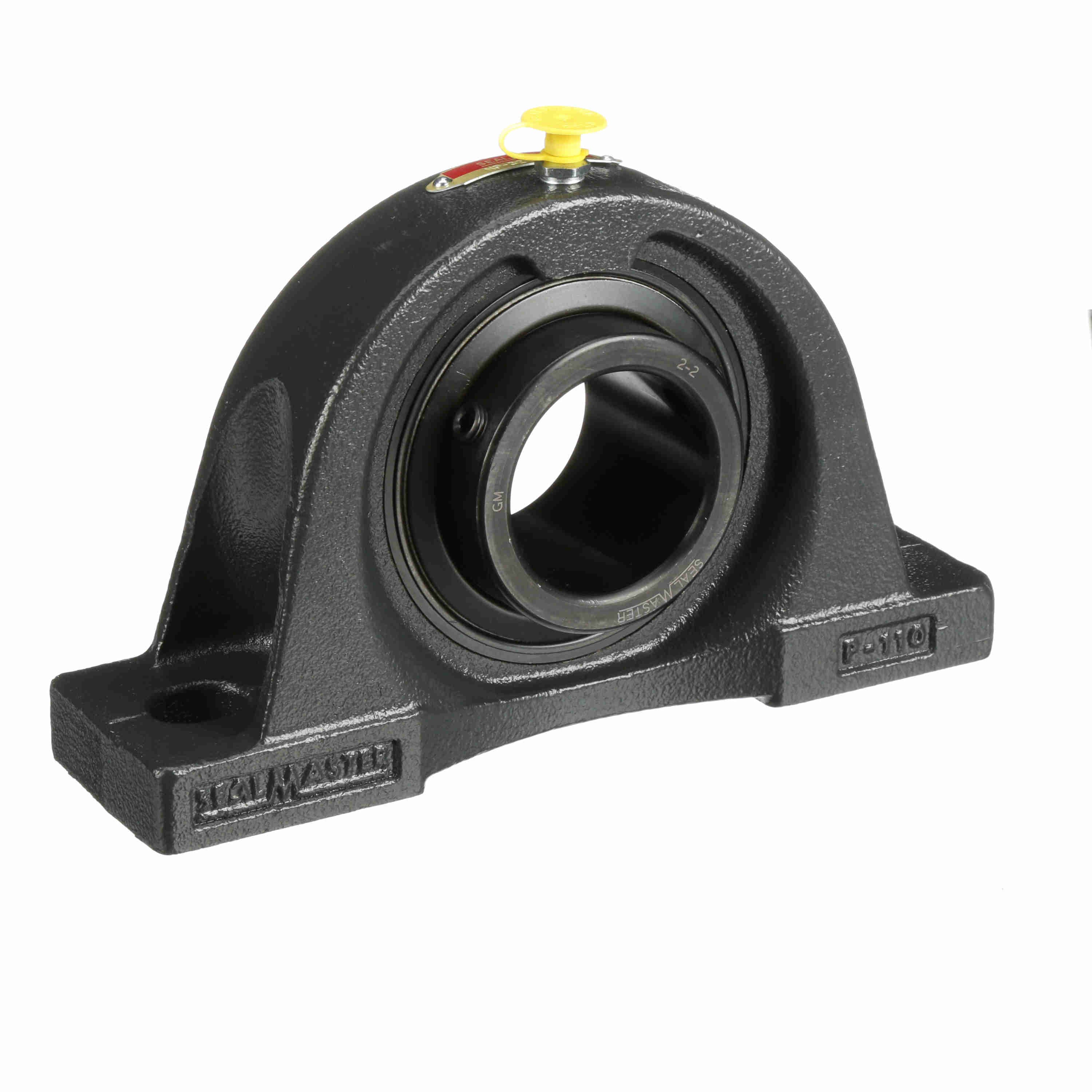Sealmaster NP-32 Mounted Cast Iron Two Bolt Pillow Block Ball Bearing Black Oxided - Setscrew Lock