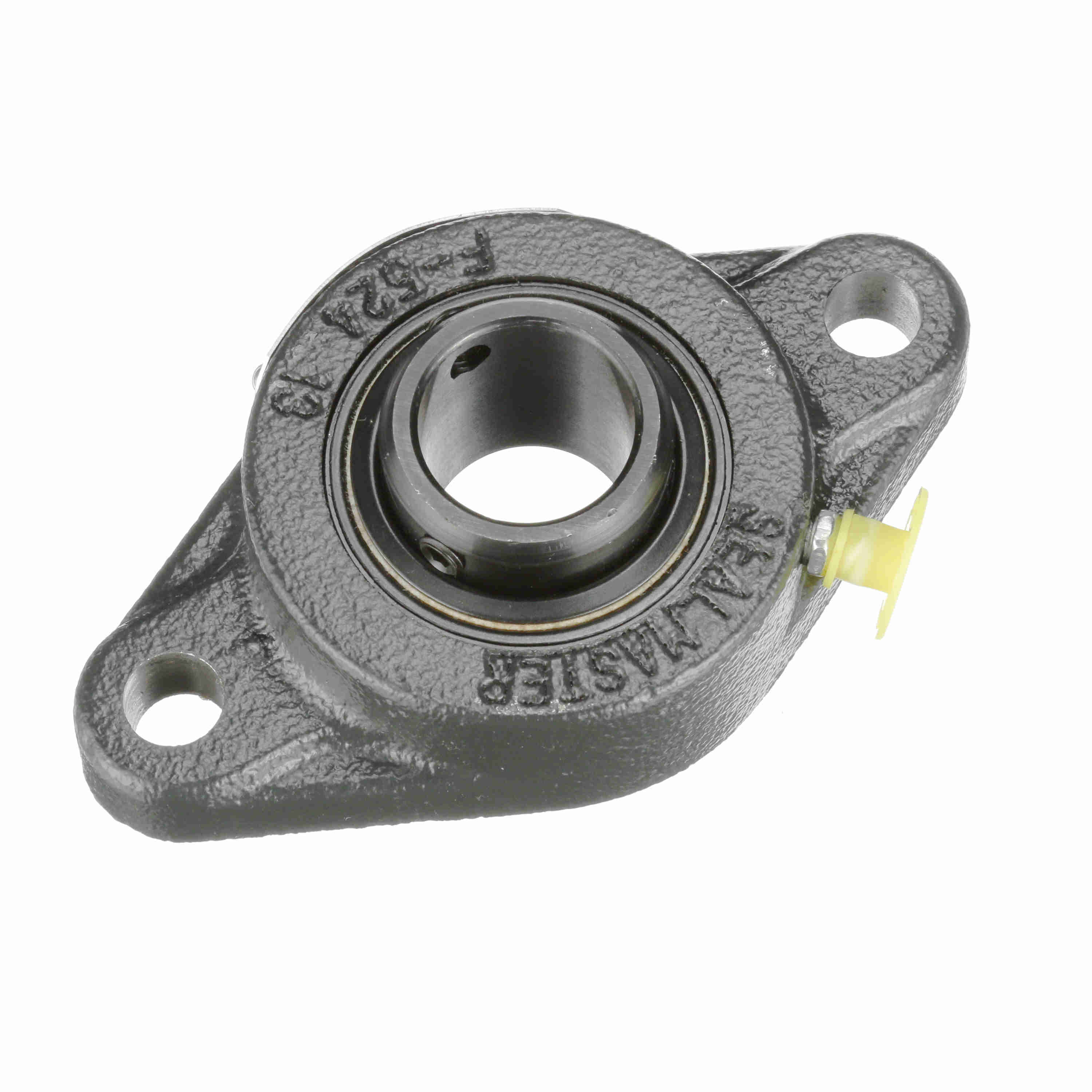 Sealmaster SFT-16 Mounted Cast Iron Two Bolt Flange Ball Bearing Black Oxided - Setscrew Lock