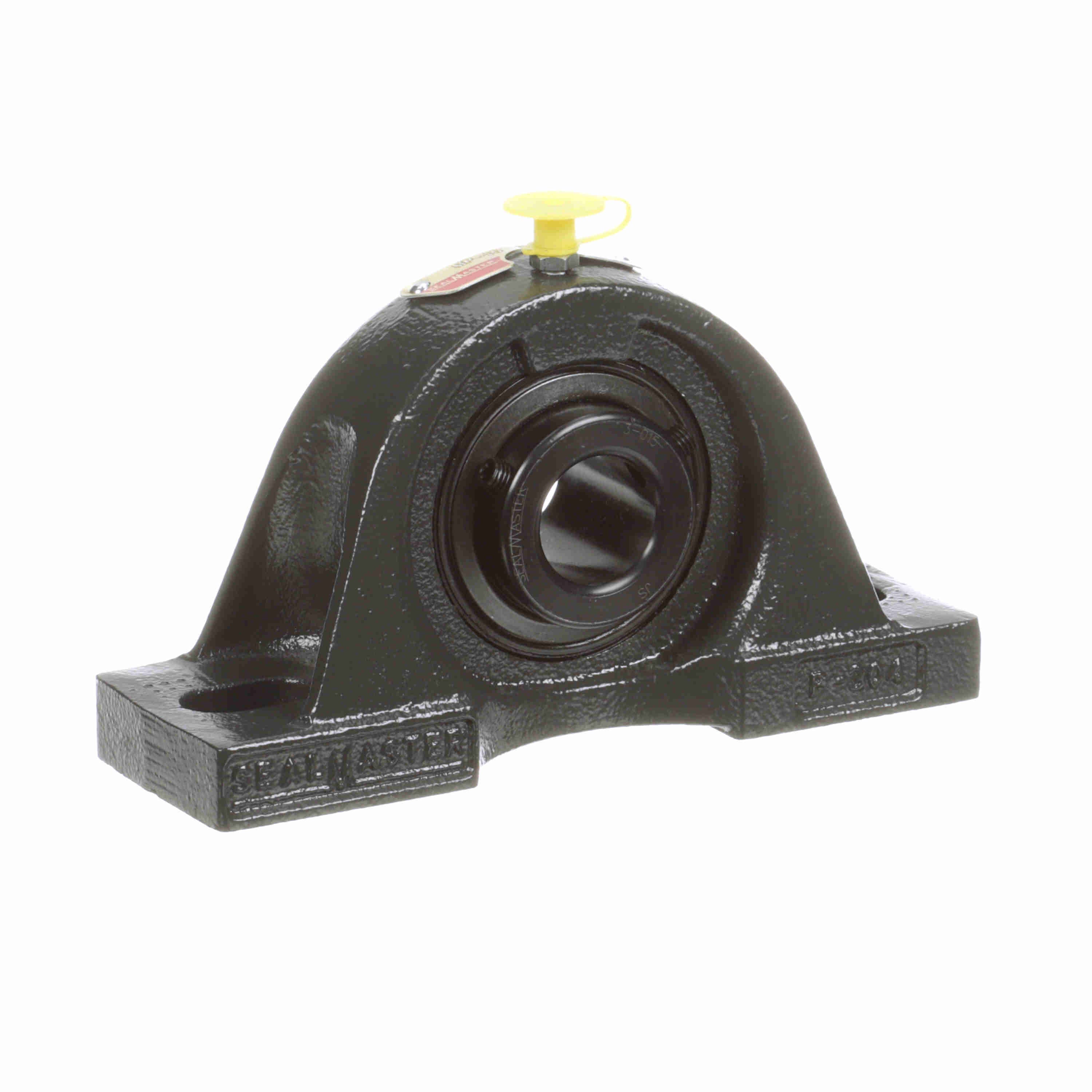 Sealmaster MP-15 Mounted Cast Iron Two Bolt Pillow Block Ball Bearing Steel, Black Oxided - Setscrew Lock