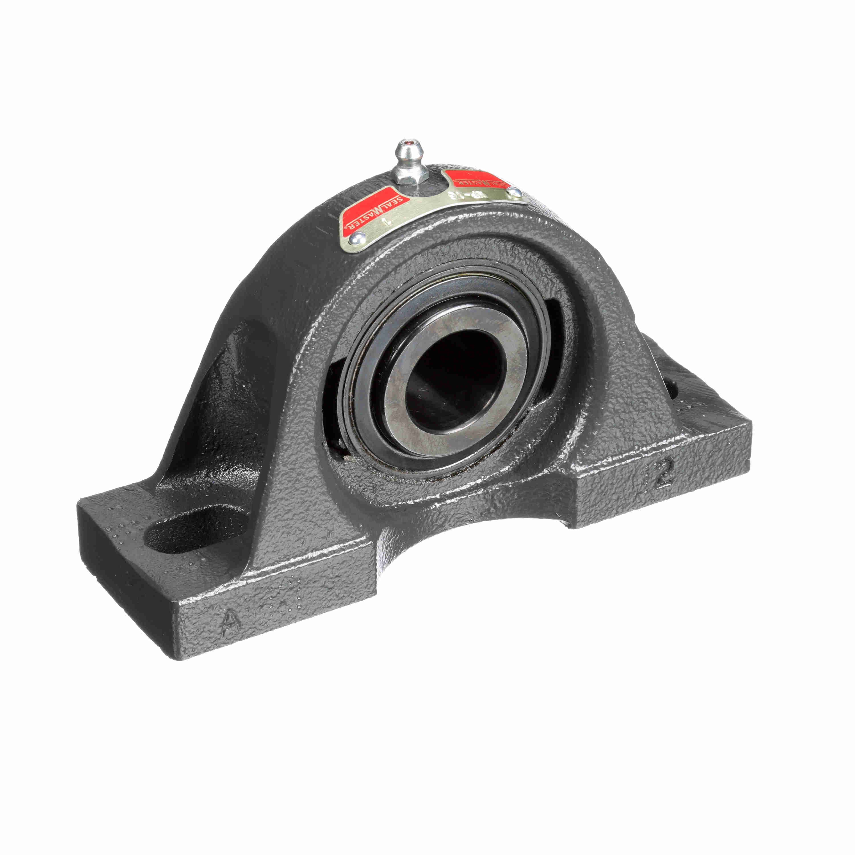 Sealmaster MP-16 Mounted Cast Iron Two Bolt Pillow Block Ball Bearing Steel, Black Oxided - Setscrew Lock