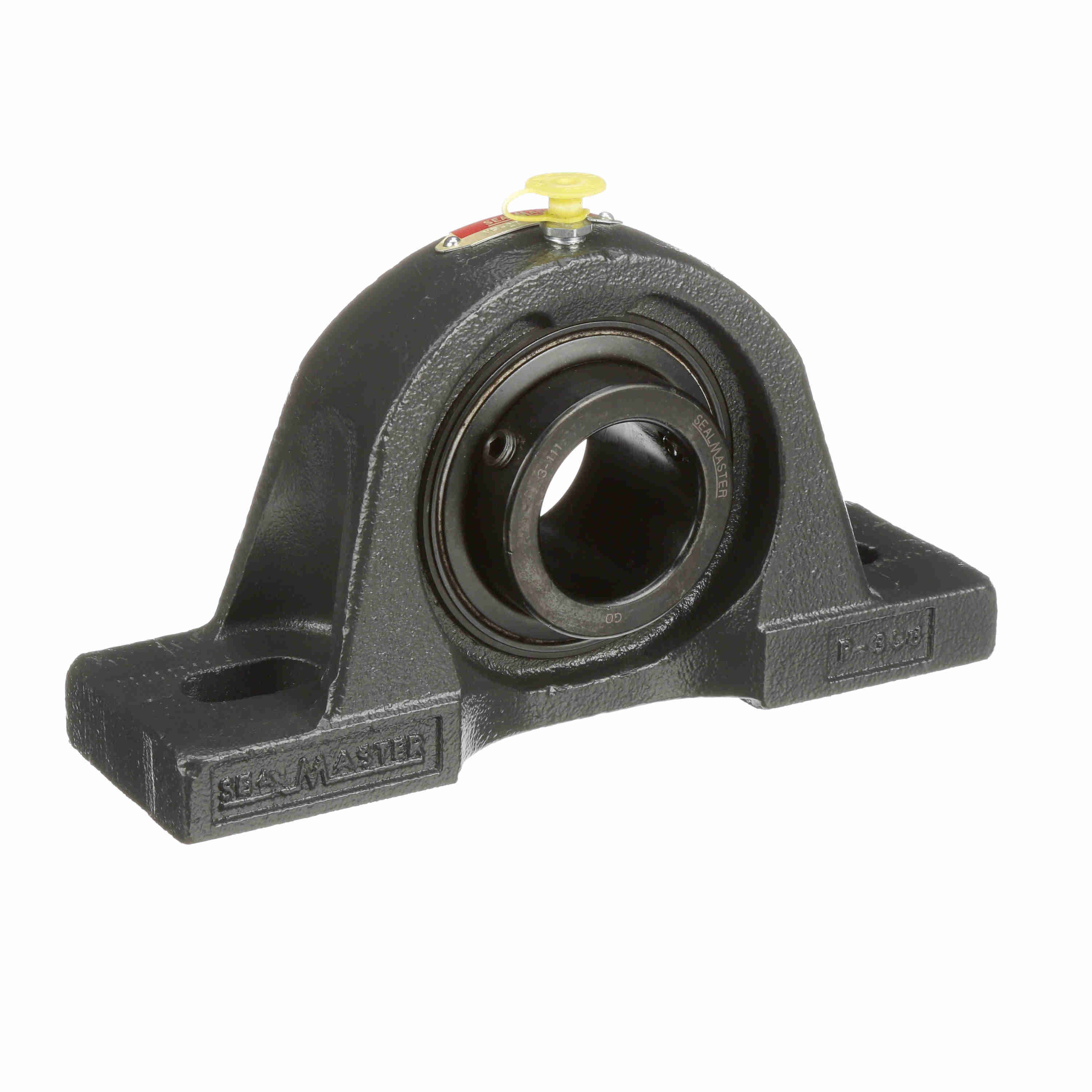 Sealmaster MP-27 Mounted Cast Iron Two Bolt Pillow Block Ball Bearing Steel, Black Oxided - Setscrew Lock