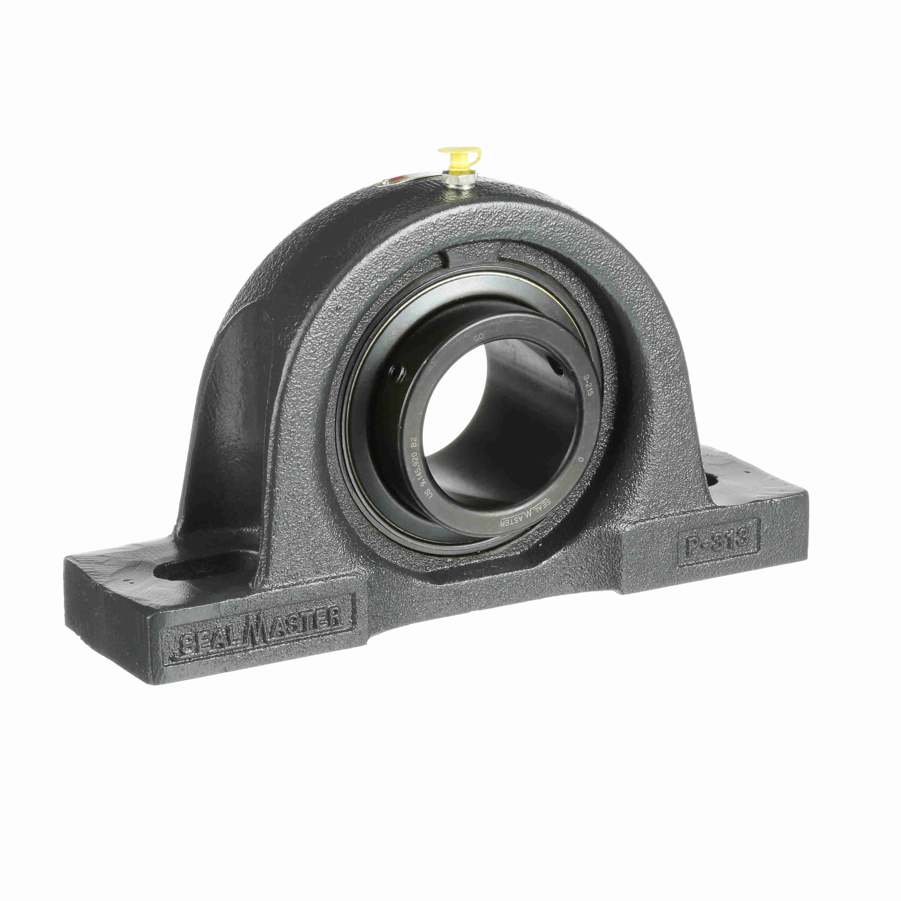 Sealmaster MP-47 Mounted Cast Iron Two Bolt Pillow Block Ball Bearing teel, Black Oxided - Setscrew Lock