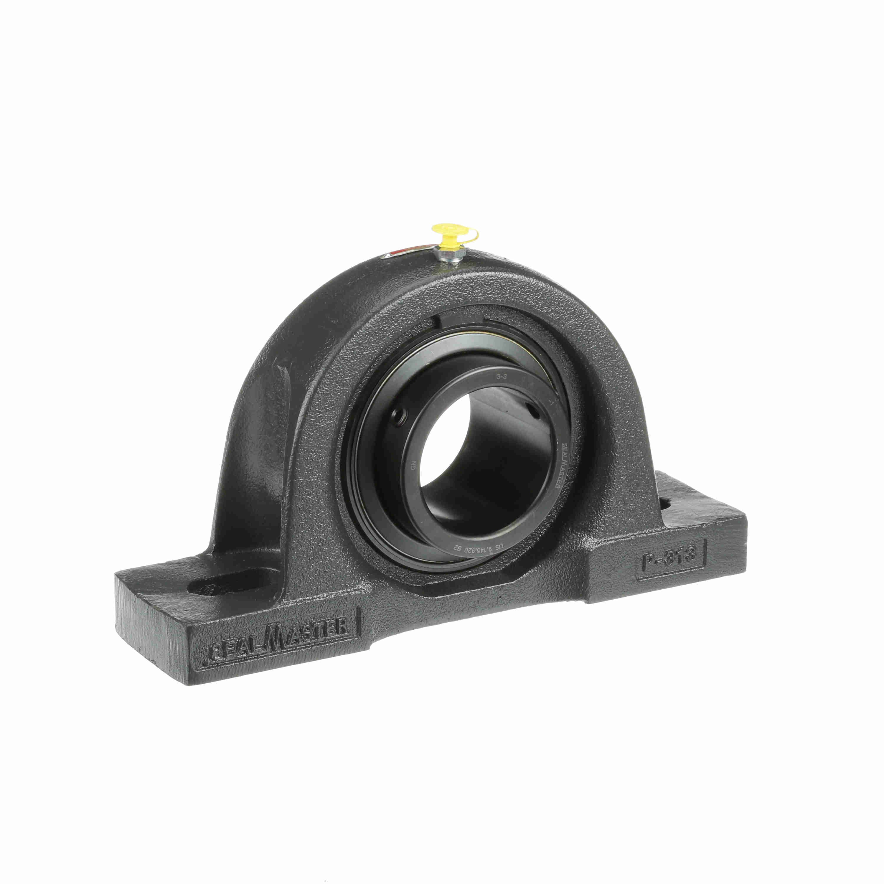 Sealmaster MP-48 Mounted Cast Iron Two Bolt Pillow Block Ball Bearing teel, Black Oxided - Setscrew Lock
