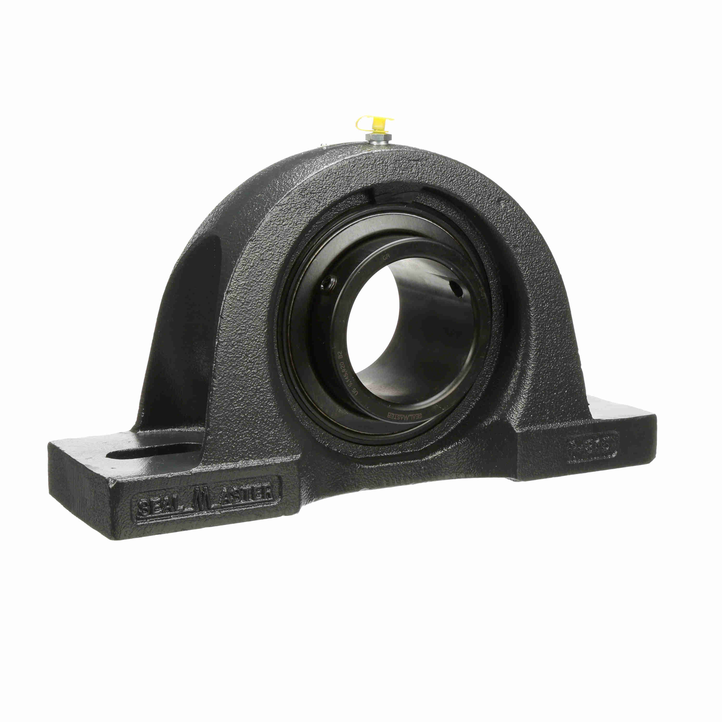 Sealmaster MP-55 Mounted Cast Iron Two Bolt Pillow Block Ball Bearing teel, Black Oxided - Setscrew Lock