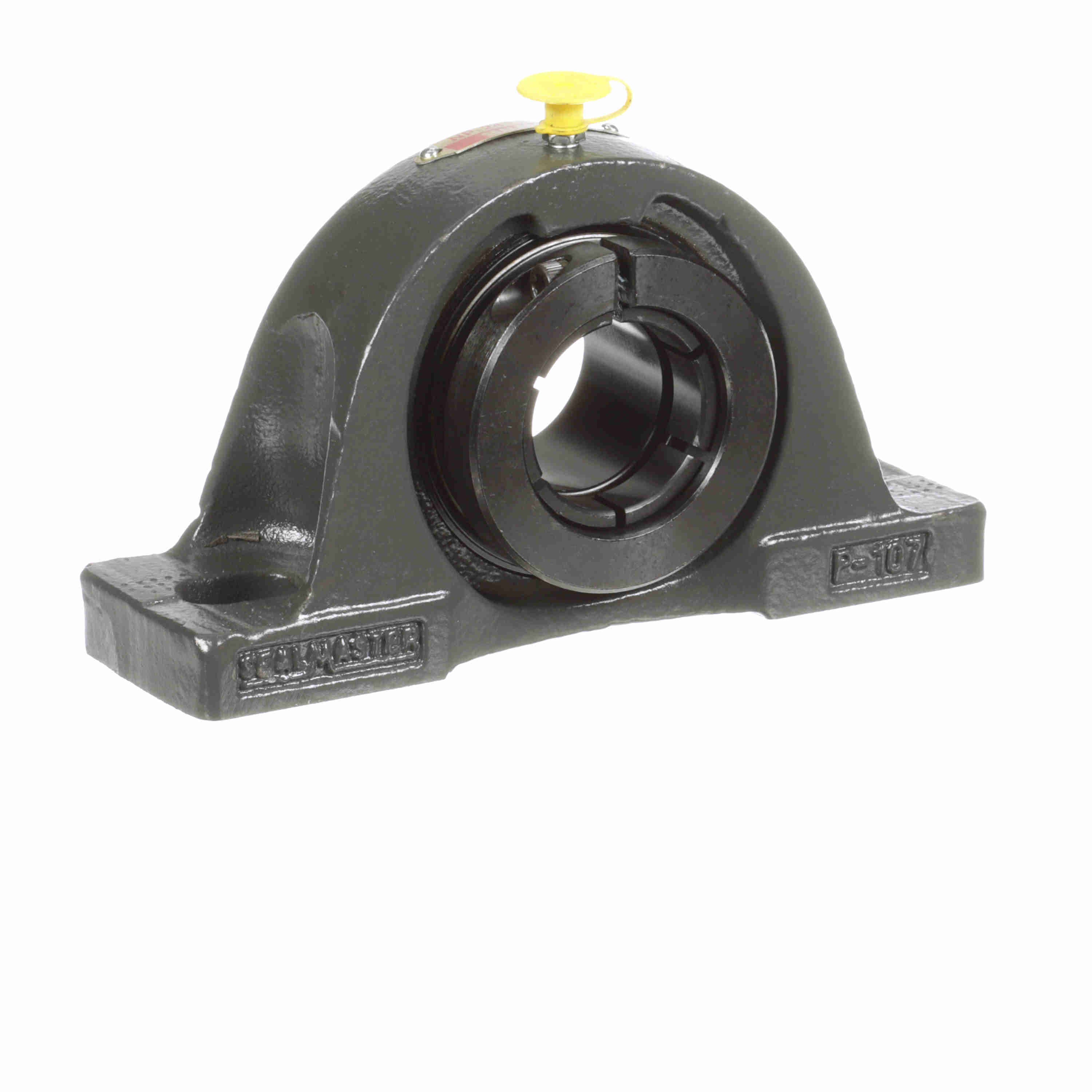 Sealmaster NP-24T Mounted Cast Iron Two Bolt Pillow Block Ball Bearing Steel, Black Oxided - Concentric Lock