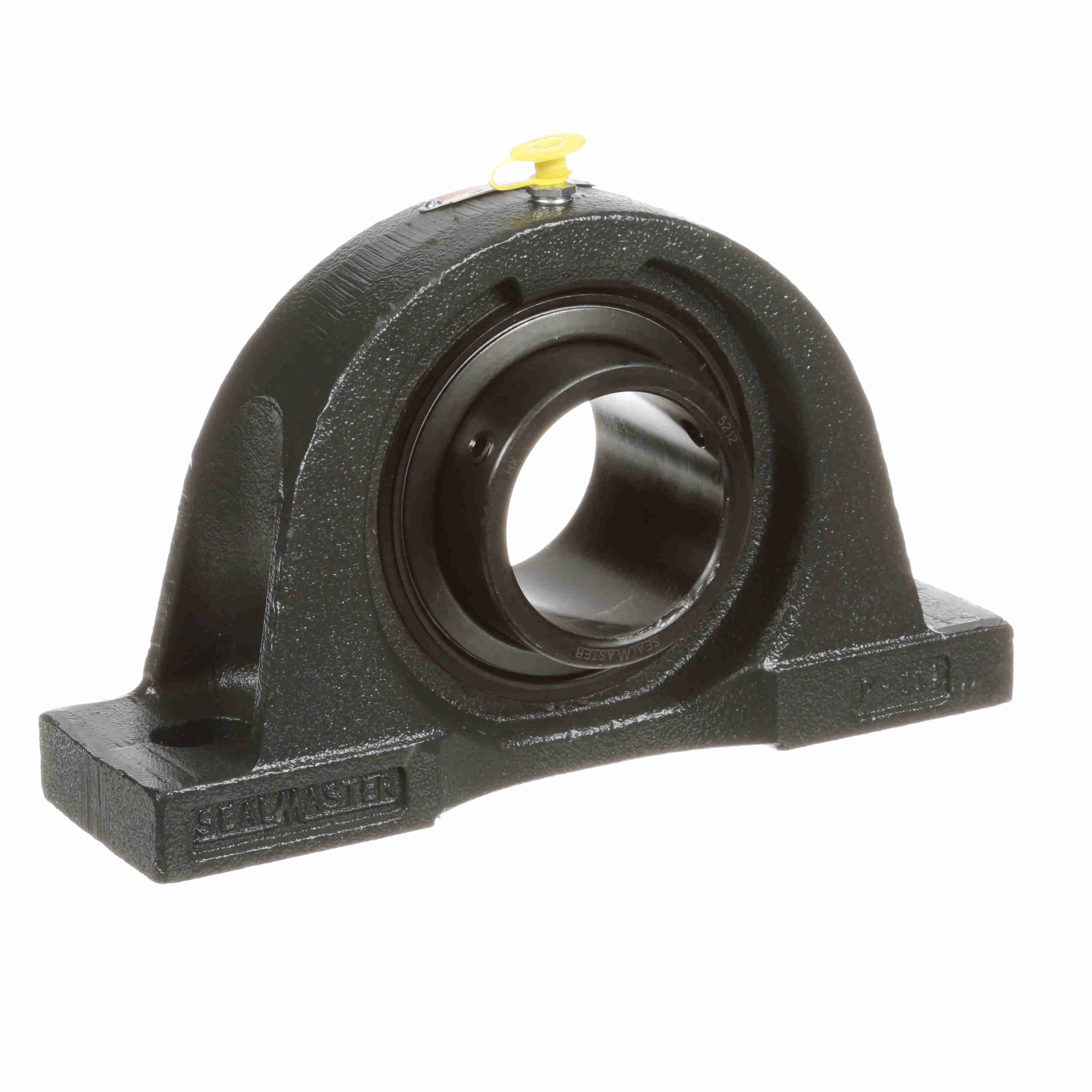 Sealmaster NP-46 Mounted Cast Iron Two Bolt Pillow Block Ball Bearing Black Oxided - Setscrew Lock