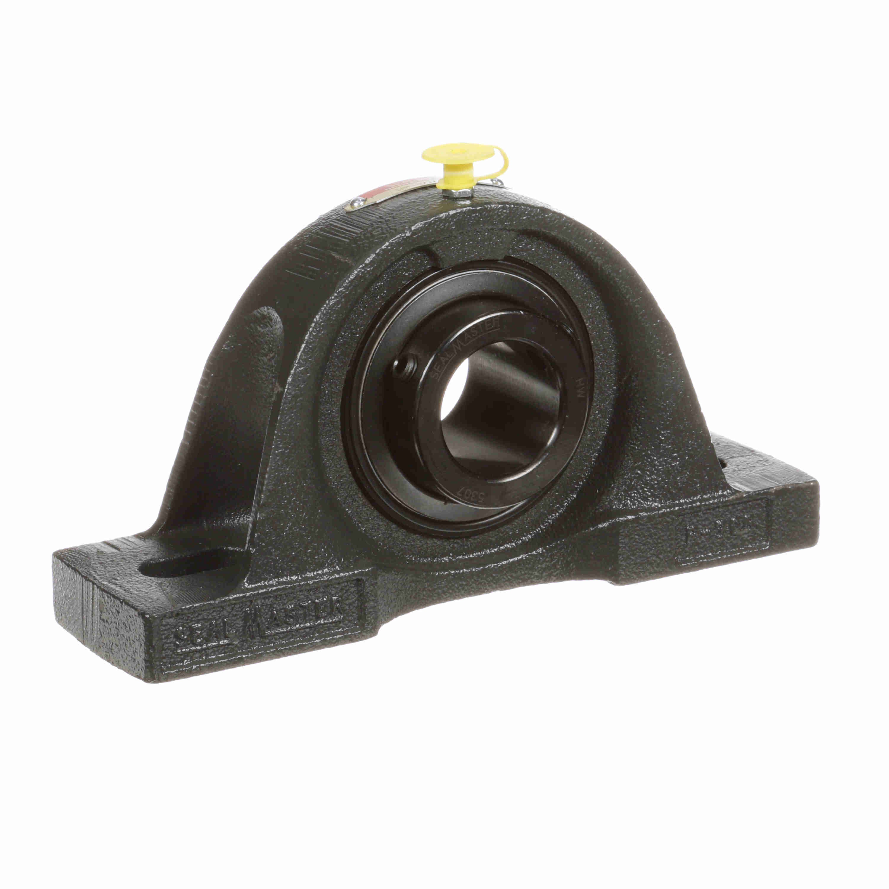 Sealmaster MP-24 Mounted Cast Iron Two Bolt Pillow Block Ball Bearing Steel, Black Oxided - Setscrew Lock