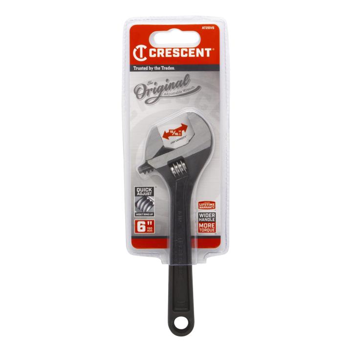 Crescent AT26VS - 6" Adjustable Black Oxide Wrench - Carded