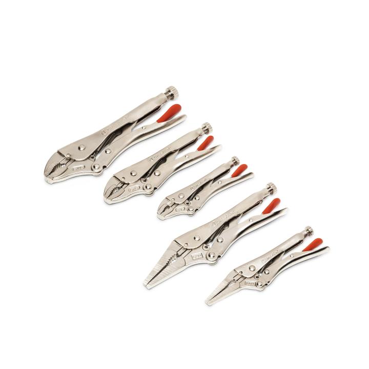 Crescent CLP5SETN-08 - 5 Piece Curved and Long Nose Locking Plier Set