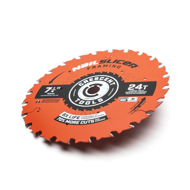 Crescent CSBFR-724 - 7-1/4" x 24-Tooth NailSlicer™ Framing Circular Saw Blade