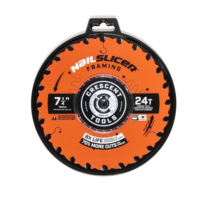 Crescent CSBFR-724 - 7-1/4" x 24-Tooth NailSlicer™ Framing Circular Saw Blade