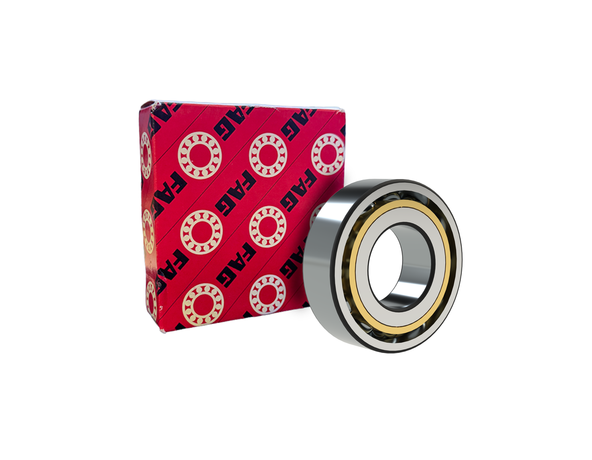 FAG QJ217 -MPA Four Point Contact Bearing - 85 mm ID, 150 mm OD, 28 mm Width, Normal