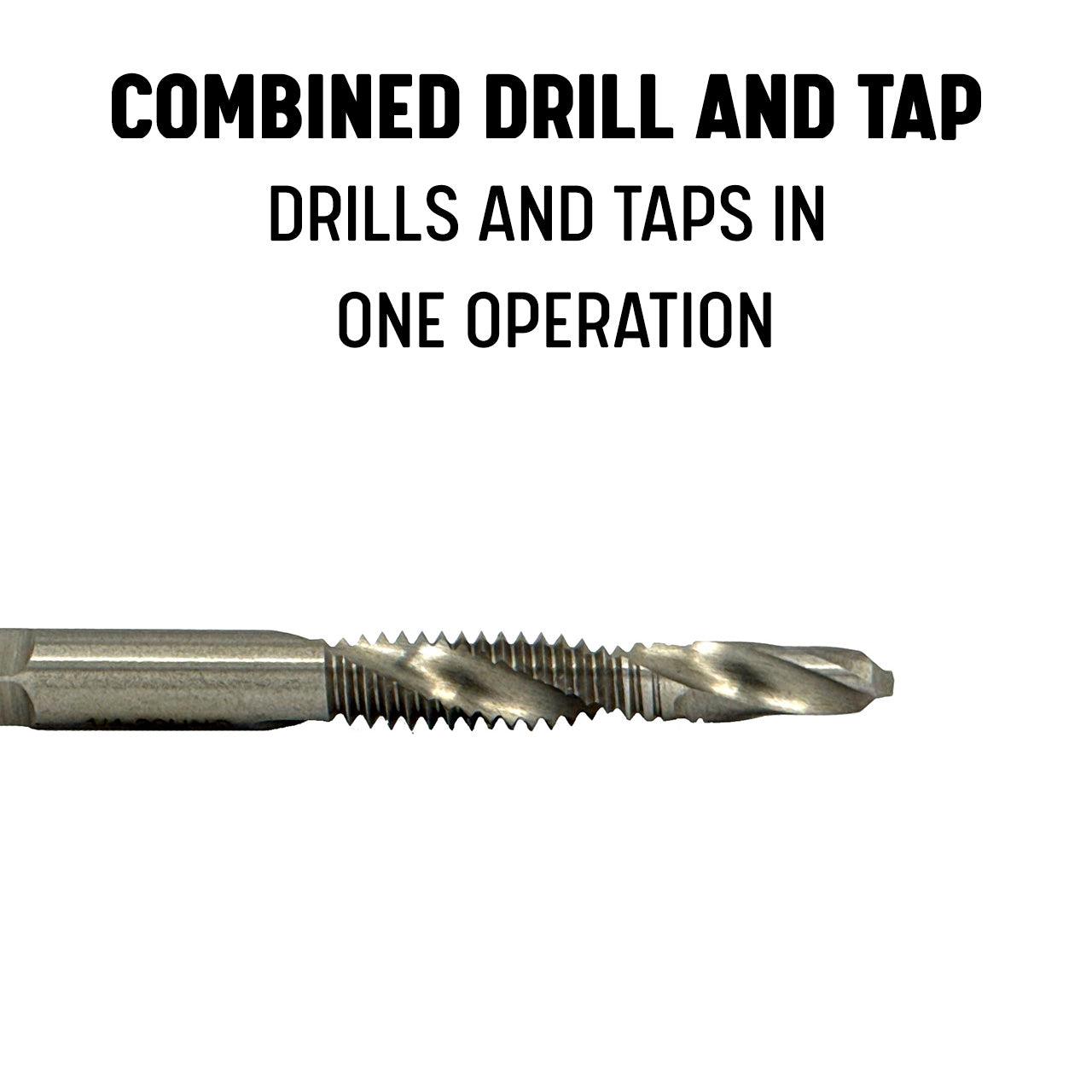 Image with text describing the drill/tap