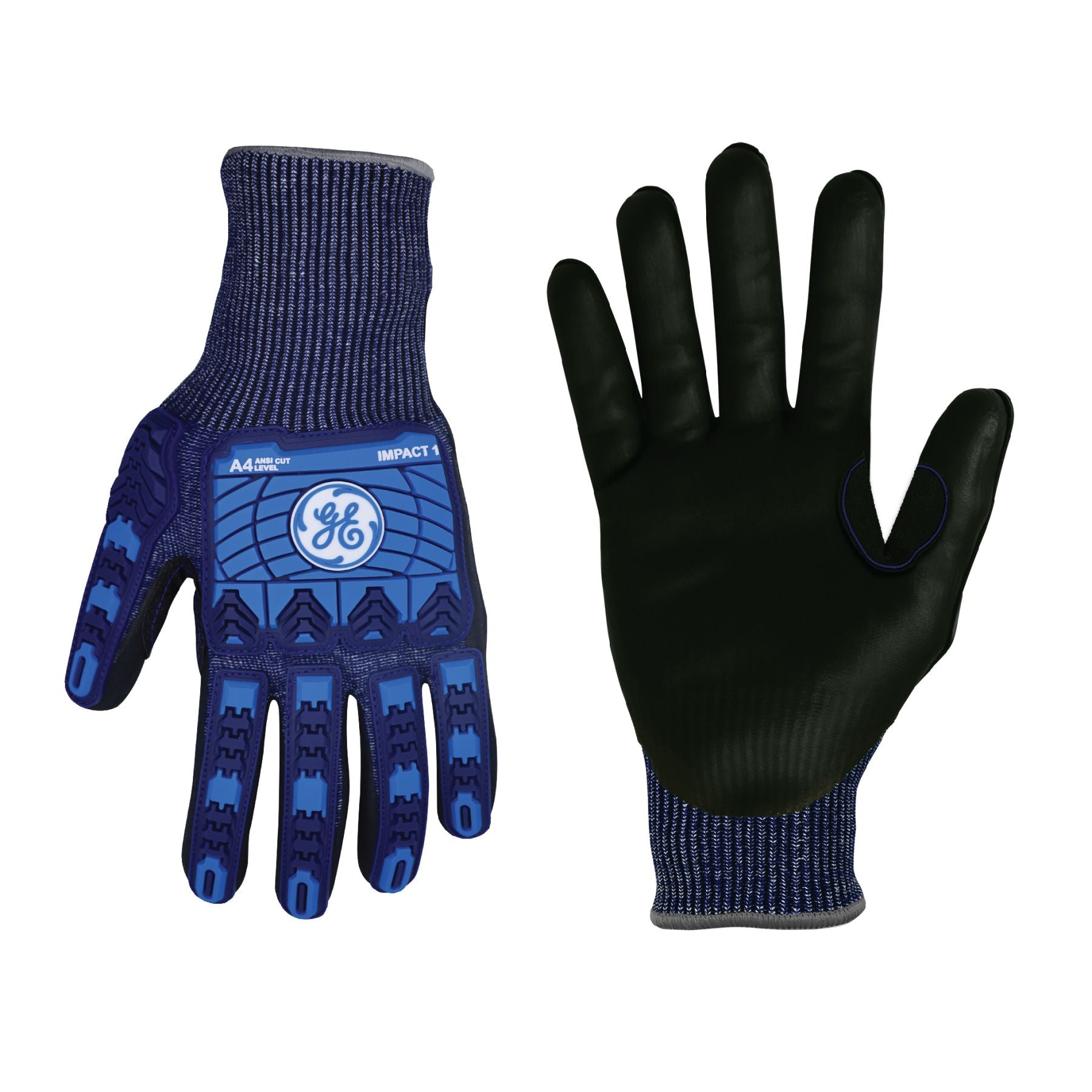 General Electric 13 GA Touch Screen Micro Foam Nitrile TPR Impact 1 Resistant Gloves A4 Unisex (GG242)