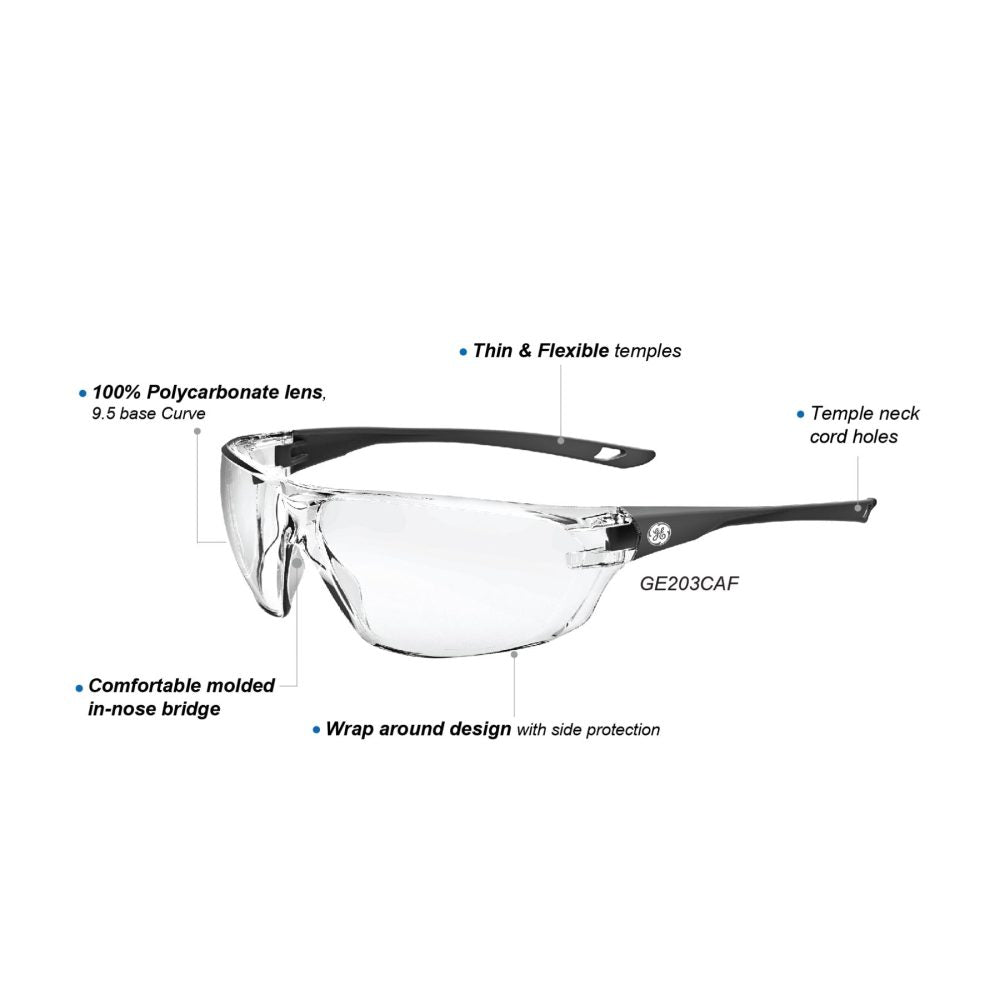 General Electric Lightweight Safety Glasses (03 Series) (Gray)