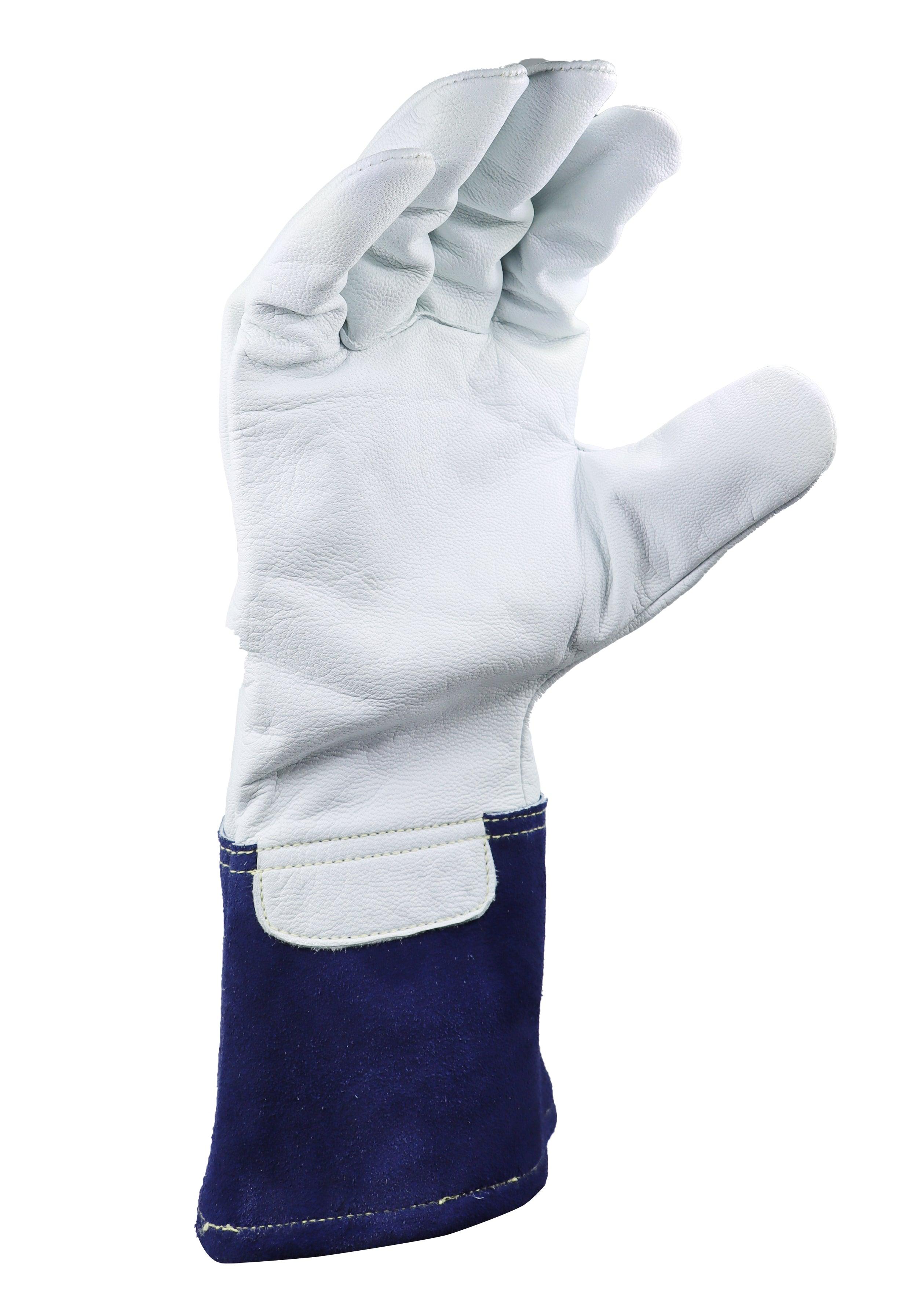 General Electric Goatskin Grain and Cow Split Leather Welding Gloves Unisex (GG345)