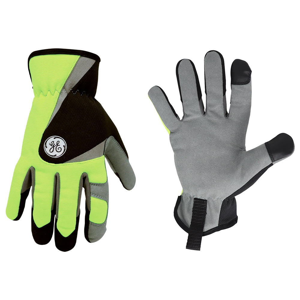 General Electric Hi-Vis Mechanics Gloves Slip On Unisex (GG402)
