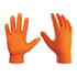 General Electric Orange Disposable 8 Mil. Heavy Duty Nitrile Gloves Unisex 50Pairs (GG622)