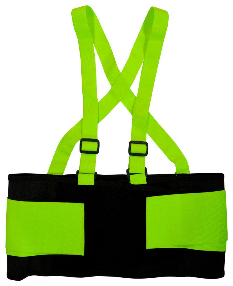 General Electric High Visibility Back Support Belt adjustable elastic suspenders (GR542)