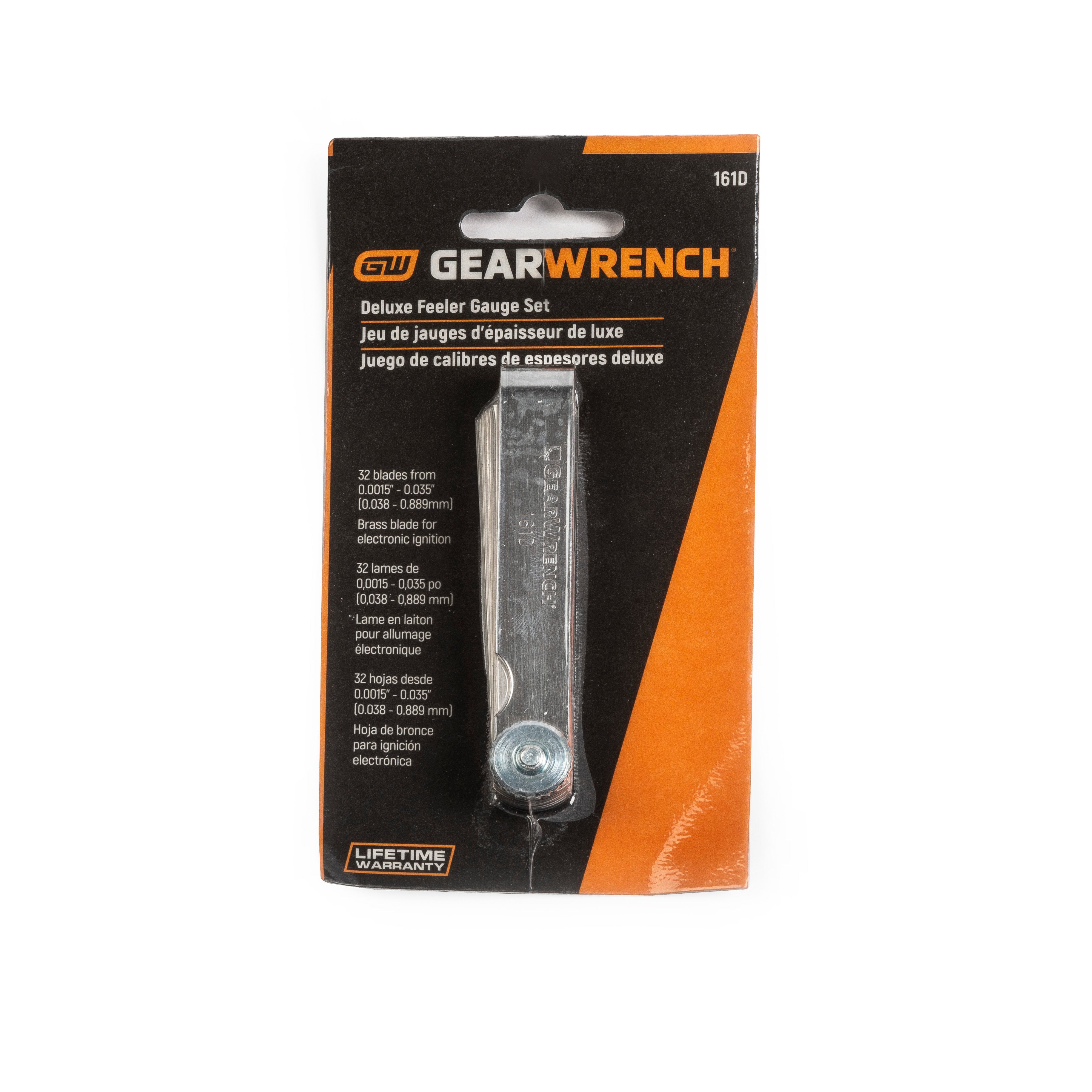 GearWrench 161D - 32 Blade Deluxe SAE/Metric Feeler Gauge