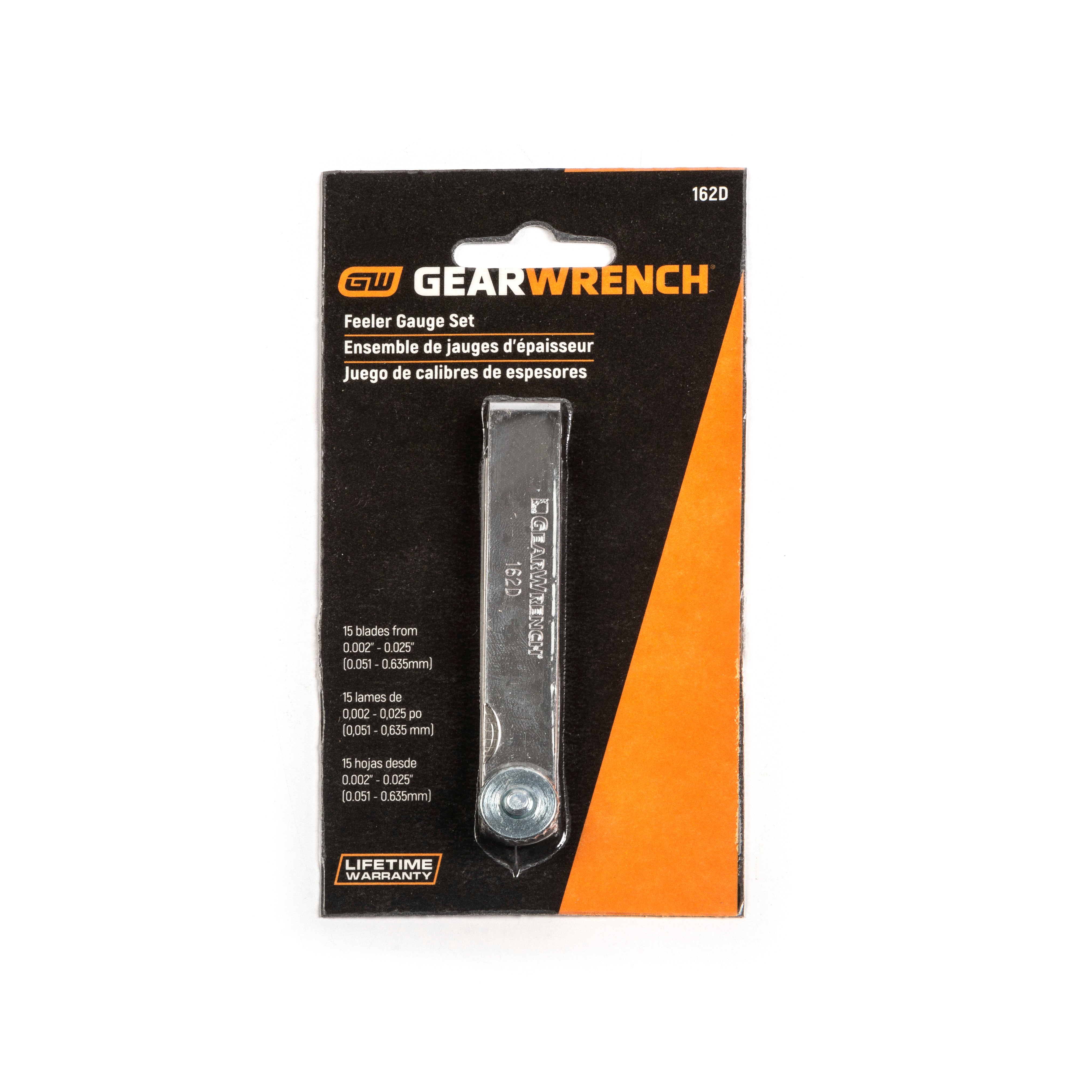 GearWrench 162D - 15 Blade SAE/Metric Feeler Gauge