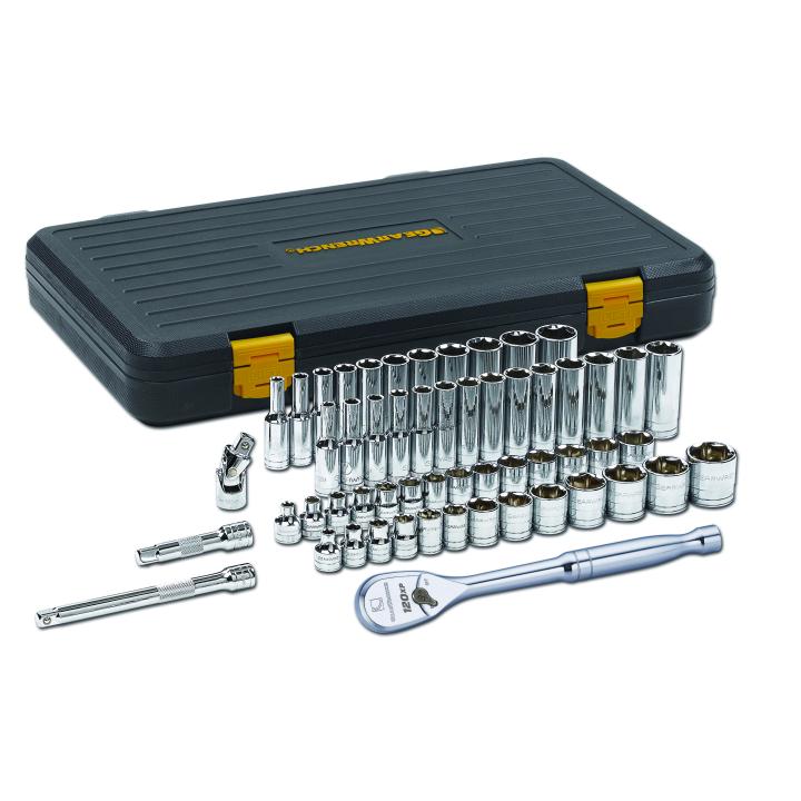 GearWrench 80550P - 56 Piece 3/8" Drive 6 Point 120XP™ Standard & Deep SAE/Metric Mechanics Tool Set