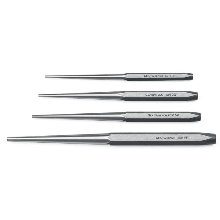 GearWrench 82307 - 4 Piece Long Taper Punch Set