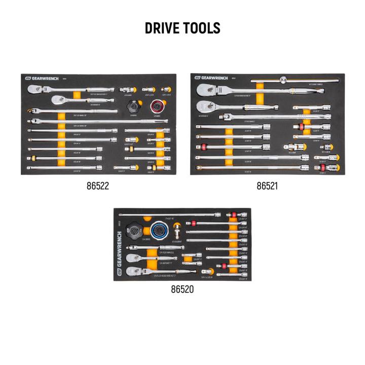 GearWrench MEGAMODPRO - 791 Piece MEGAMOD Master Mechanics Tool Set in Premium Modular Foam Trays with Tool Storage