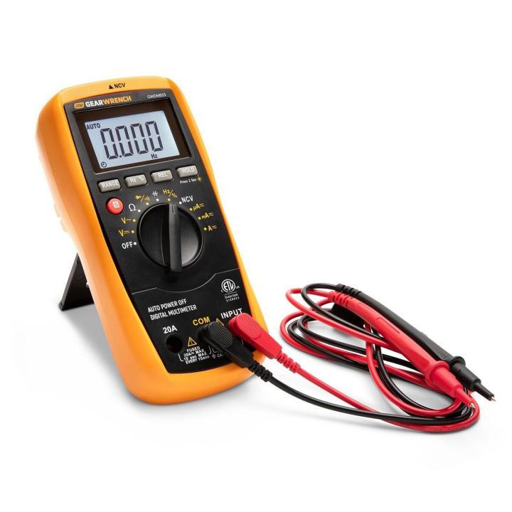 GearWrench GWDM015 - Technicians True RMS Digital Multimeter, over-range indicator, overload protection, and automatic power-off