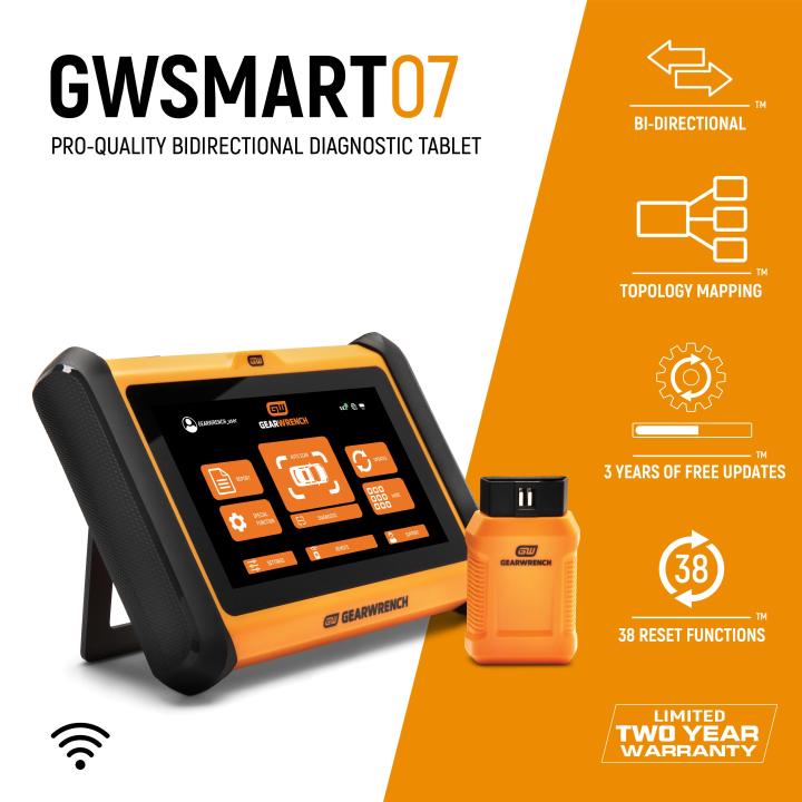 GearWrench GWSMART07 - 7" Wireless Bi-Directional Diagnostic Tablet