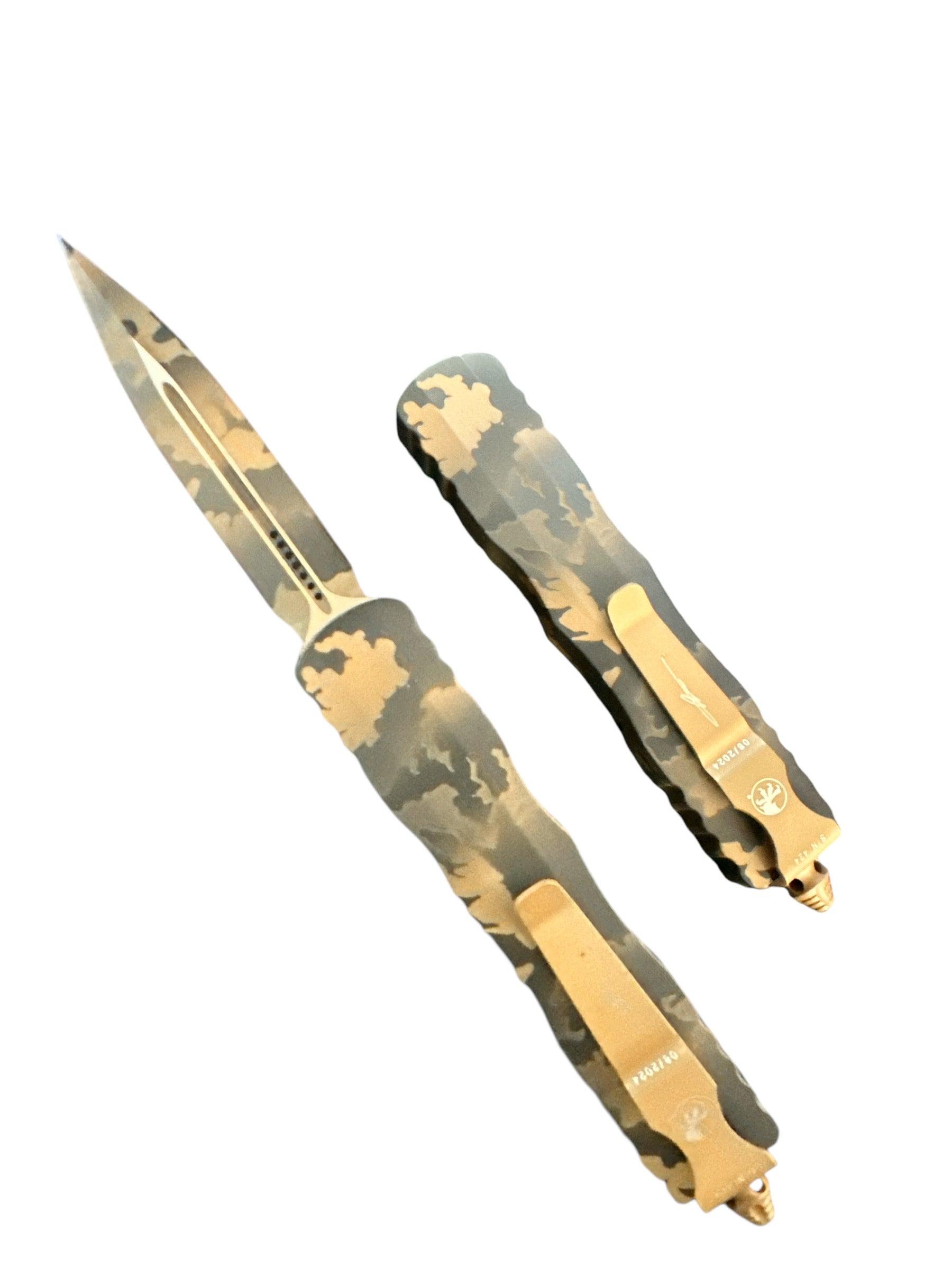 Microtech Dirac D/E Signature Series Coyote Camo Standard 225-1 CCS